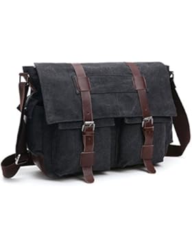 Etasche Vintage Herren Damen Messenger Bag / Umhängetasche / Schultertasche / Unitasche / Collegetasche Canvas...