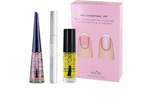 Herome 3-in-1 (Misura XL) Set Indurente Unghie con Smalto Rinforzante Unghie, Olio Cuticole Unghie Penna e Olio Unghie Fragili (Exit Damaged Nails)