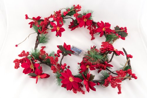 Preisvergleich Produktbild Adventskranz - Weihnachtsgirlande Weihnachtskranz beleuchtet