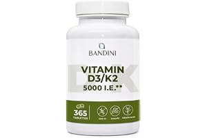 Bandini® Vitamin D3 + K2 365 tabletter, 30.000 IE per månad, årlig leverans