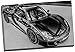 Produktbild Porsche 918 Schwarz und Weiß Leinwand Druck Bild Wand Art Großer 76,2 x 50,8 cm (76.2 cm x 50.8 cm)
