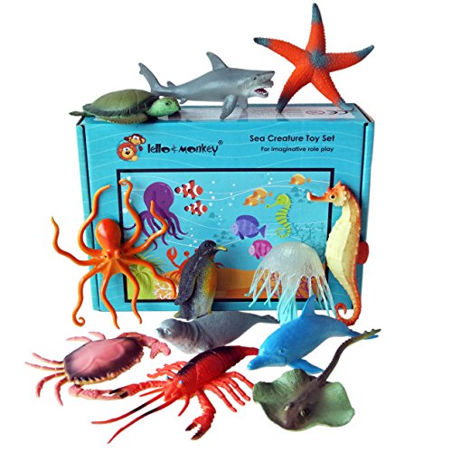 Figuras marina animal - caja de 12