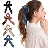 ღ Material - Diese Haarbänder bestehen aus bequemen Gewebematerialien, guter Textur, glänzend und bequem. Jedes Haarband mit einem strapazierfähigen Gummiband kann Ihr Haar gut fixieren und verletzt Ihr Haar nicht.