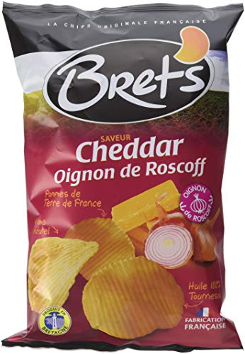 Bret's Chips Arôme Cheddar Oignons de Roscoff 10 Paquets 125 g