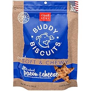 Cloud Star Original Weich und Chewy Buddy Biscuit, 591ml, Bacon/Käse