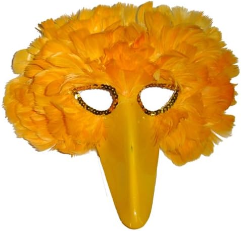 Mask It 48210 Feather Yellow Bird Mask