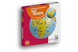 HCM Kinzel - Nadmuchiwany globus Caly – w podróży – w zabawnym poznawaniu świata – czerwony – obwód 30 cm