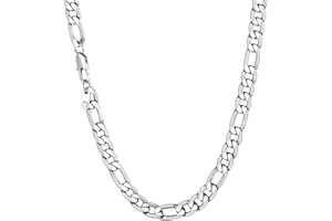 Suplight 316L Stainless Steel Yellow Gold/Black Plated Punk Miami Curb Cuban/Square Box/Figaro Chain for Men 4MM 6MM 9MM 18" 20" 22" 24" 26" 28" 30"