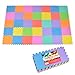 Produktbild Puzzlestar Color, 36 tlg. Puzzlematte für Kinder aus rutschfestem EVA - große Spielmatte zusammensteckbar, jedes Teil 30 x 30 x 1 cm - bunte Kinderteppich zum Puzzeln