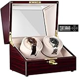 CHIYODA Automatische Uhrenbeweger mit Ruhiger Mabuchi Motor, LCD-Digitalanzeige