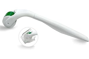 PTSUKER Derma Roller - 192 Needles 0.25mm Microneedling Roller for Hair, Beard, Body and Facial - Microneedling Roller for Hair for Women Men