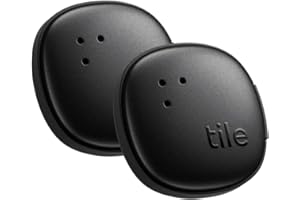 Tile by Life360 Sticker - Small Bluetooth Tracker, Remote Finder and Item Locator for Bikes, Glasses and More, Both iOS and Android Compatible, Phone Finder, Pack of 2 (Black)