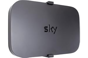 Decoralin Sky Q Mini Box Wall Mount Bracket – Compatible with Sky Q Mini EM150, 32D0xx, 32D1xx – Install Behind TV or on Wall – Space-Saving Holder with Screws & Fixings – Easy, Ventilated Design