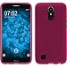 Produktbild PhoneNatic Case für LG Q6 alpha Hülle Silikon pink matt + 2 Schutzfolien