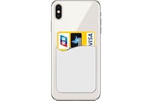 FYISWHO Handy Selbstklebende Kartenhalter Universal,Kartenhülle für umidigi g5 g3 g2 g1 c2 c1 f3 se a15 a15c a13 a13s a11 a11s, Silikon Kreditkarten Tasche für umidigi power 7 5 s5 a7 a9 pro max plus (White)