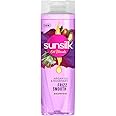 Sunsilk Argan Oil & Rosemary Frizz Smooth Oil Blends Shampoo | for Frizzy Hair | with No Added Parabens | 195 ML