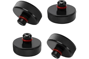 YIXISI 4 Pièces Jack Pad Bloc, Bloc en Caoutchou Compatible with Tesla Model 3 Model Y Model S Model X, Tampon Cric pour Protection la Batterie et Le Châssis