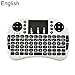 Produktbild Sguan-wu i8 2,4 GHz Mini-Funk-Tastatur mit Airpad und Touchpad für PC Smart TV - Weiß Englisch