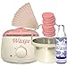 PROFESSIONAL / waxing at home, COMPLETE HAIR REMOVAL KIT hard FILM wax brazilian (no strips required) (PINK)