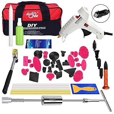 Super pDR DIY 40pcs nouveaux modèles de voiture Auto abolladura sans PDR ave Kit de outils de réparation Set bâton de colle à main du Poignée levantador ici Marteau Coulissant