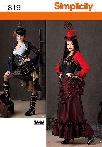 Simplicity Pattern 1819 R5 Misses Steampunk Costume Size, 14-16-18-20-22 steampunk buy now online Simplicity Pattern 1819 R5 Misses Steampunk Costume Size, 14-16-18-20-22 steampunk buy now online