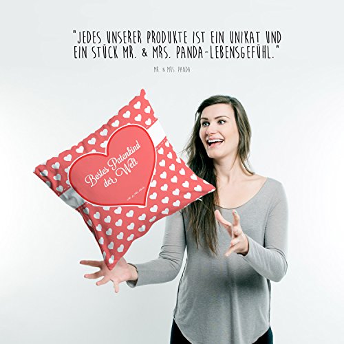 Mr. & Mrs. Panda Kissen 40×40 Bestes Patenkind der Welt – Patenkind, Paten Kind, Pate, Taufe, Taufgeschenk, Patenonkel, Patentante, Tauffeier, Täufling, Nichte, Neffe Geschenk Geschenkidee Danke Dankeschön Anhänger Bedanken Geburtstag Weihnachten Jubiläum Schenken Liebe Danke Liebesgeschenk - 4