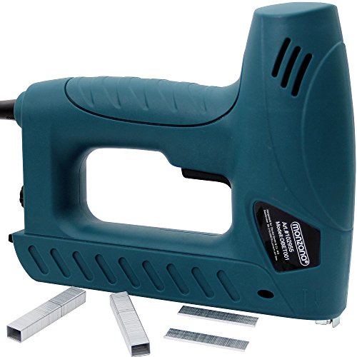 Monzana Kombi Elektrotacker Elektronagler inkl. 400 Klammern + 100 Nägel mit Sicherheitsschalter und Anti-Stau-Mechanismus - 9