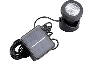 Solar Underwater Float, 6 LED Solar Underwater Light, IP 68 Waterproof, Solar Powered, Underwater Spotlight Submarine Light for Garden Pond, for Yard Pathway