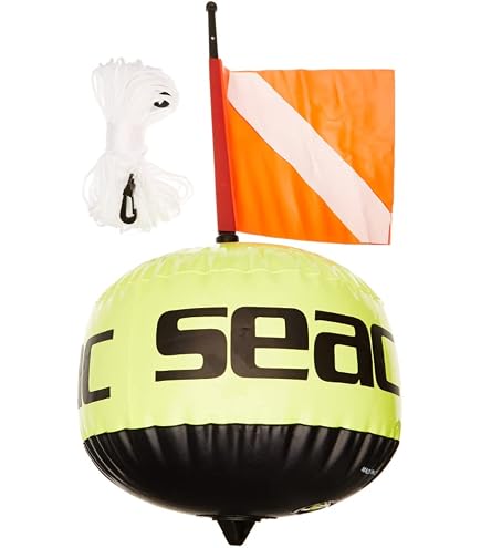 Best Divers Boa Deco Quadra Con Pedagno - Boa Decompressione Arancione, Sagola 15 M, Per Subacquei