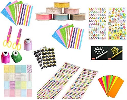 Super44day 10 in 1 Scrapbook Kit for Scrapbook Album Anniversary Scrapbook DIY Photo Albums Festival Papers and Greeting Card