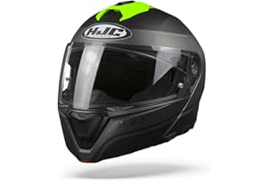 HJC HELMETS HJC HELMET I90 DAVAN BLACK/FLO YELLOW L