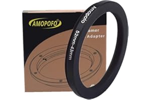 AMOPOFO 52 mm a 43 mm Anello adattatore per filtro da,anello adattatore per filtro in metallo, per obiettivo fotocamera con filettatura da 52 mm a 43mm