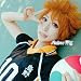 Orange Unisex Haikyuu Karasuno High School Volleyball Club Hinata Shouyou Wigs