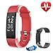 Produktbild Letsfit Fitness Armbanduhr mit Herzfrequenz, Fitness Tracker, IP67 Wasserdicht Bluetooth Sportuhr mit GPS Aktivitätstracker Schrittzähler, Schlaf Monitor, Kalorienzähler, Pulsuhr für Android/iOS