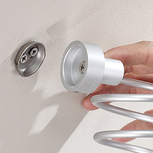 acmetop Fön Halter Wandhalterung, Edelstahl massiv Aluminium – Original Silber - 6