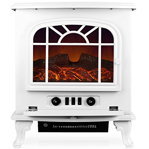 Elektrischer Kamin mit Heizlüfter und Kaminfeuer Effekt 2000W Elektro Elektrischer Kamin Ofen Heizung Heizer Heizlüfter Feuereffekt Heizgerät Heizstrahler - 3