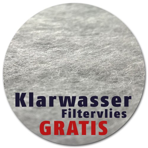 AQUALITY BIO-TeichKlärer für Ihren Gartenteich 5.000 ml (GRATIS Lieferung innerhalb Deutschlands – Sorgt deutlich besser und nachhaltig für kristallklares Teichwasser und reduziert den Nitritgehalt im Gartenteich – Entfernt Trübungen + GRATIS Klarwasser Filtervlies) - 2