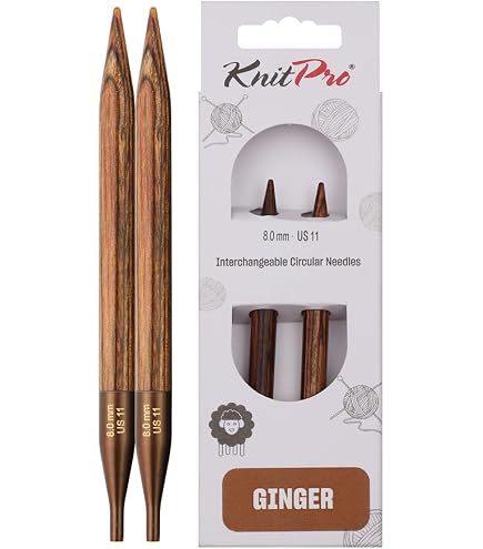 KnitPro Basix Birch-Ferri da Maglia circolari fissi, 120 cm, Legno di Betulla, Naturale, 5 mm