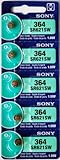 10 Sony 364 SR621SW Knopfzelle Silberoxid Uhrenbatterie 1,55 V 23 mAh Armbanduhr Batterien – Made in Japan