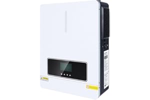 PMSUN Inversor solar híbrido abierto o independiente de la red de 4,2kW,24VDC,sinusoidal puro AC220V,salida MPPT 140A,cargador solar máx.potencia fotovoltaica,entrada de 6200W con comunicación WiFi