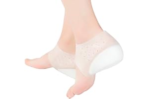 ‎SUPVOX SUPVOX Silikon Erhöht Einlegesohlen Fersenschutz Gelkissen Fersensporn Erhöhung Fersenkissen Fersensock Fußpflege für Frauen Männer 1 Paar (2cm)