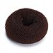 TOOGOO(R) Foam Sponge Magic Donut Bun Former Maker Ring Hair Styling Tool Brown Chic