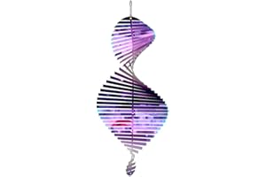 LegendTech Windspieler, 3D-Helix-Edelstahl-Windspiel zum Aufhängen, für Hof und Garten, für drinnen und draußen, Garten, Balkon, hängende Edelstahl-Anhänger