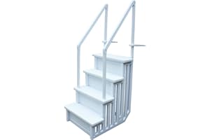 HABITAT ET JARDIN Einfache Treppe für Kunststoff-Pool