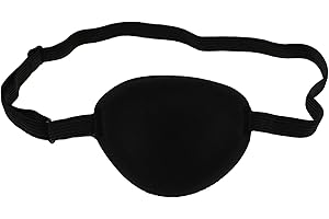 FOMIYES 1PCS Pirate Eye Patch Skull Crossbone Eye for Kids Children Adult Halloween Cosplay Supplies (Black)
