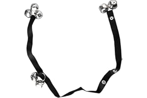 GroveEss Dog Training Doorbells with 7 Stainless Steel Jingle Bells,Adjustable Nylon Rope Training Bells for Puppy Potty Training,Toilet Training Bells Pet Supplies for Small Medium Large Dogs