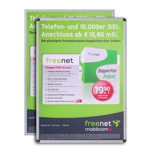 Klapprahmen / Plakatrahmen CLASSIC DIN A1 25mm Profil