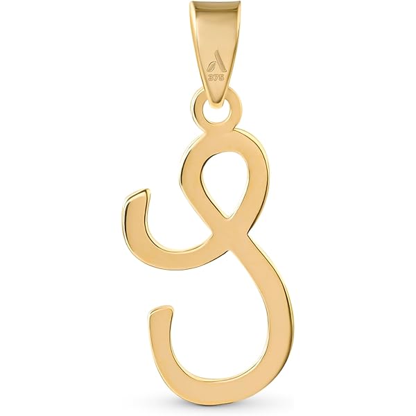 NKlaus Ciondolo Con Catena Lettera S Piccola In Oro Giallo 8 Carati (333), 6x5 Mm, Gioiello Per Bambini 1349 - 2