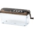 Minjuna Hand Cut Paper Shredder, Shredded Paper Machine, Mini Manual Paper Shredder, Portable Hand Shredder, File Shredding Machine, Desktop A4 Strip Cut Paper Shredders for Home Use, Office, School