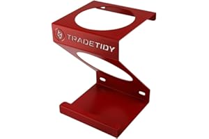 Tradetidy Big Wipes Holder Storage, Van Accessories, Ideal for Workshop, Van, And Garage Storage, Rounded edges for Safety, Made from 1.5mm Super Strong Steel, Hole Diameter - 116mm, Red